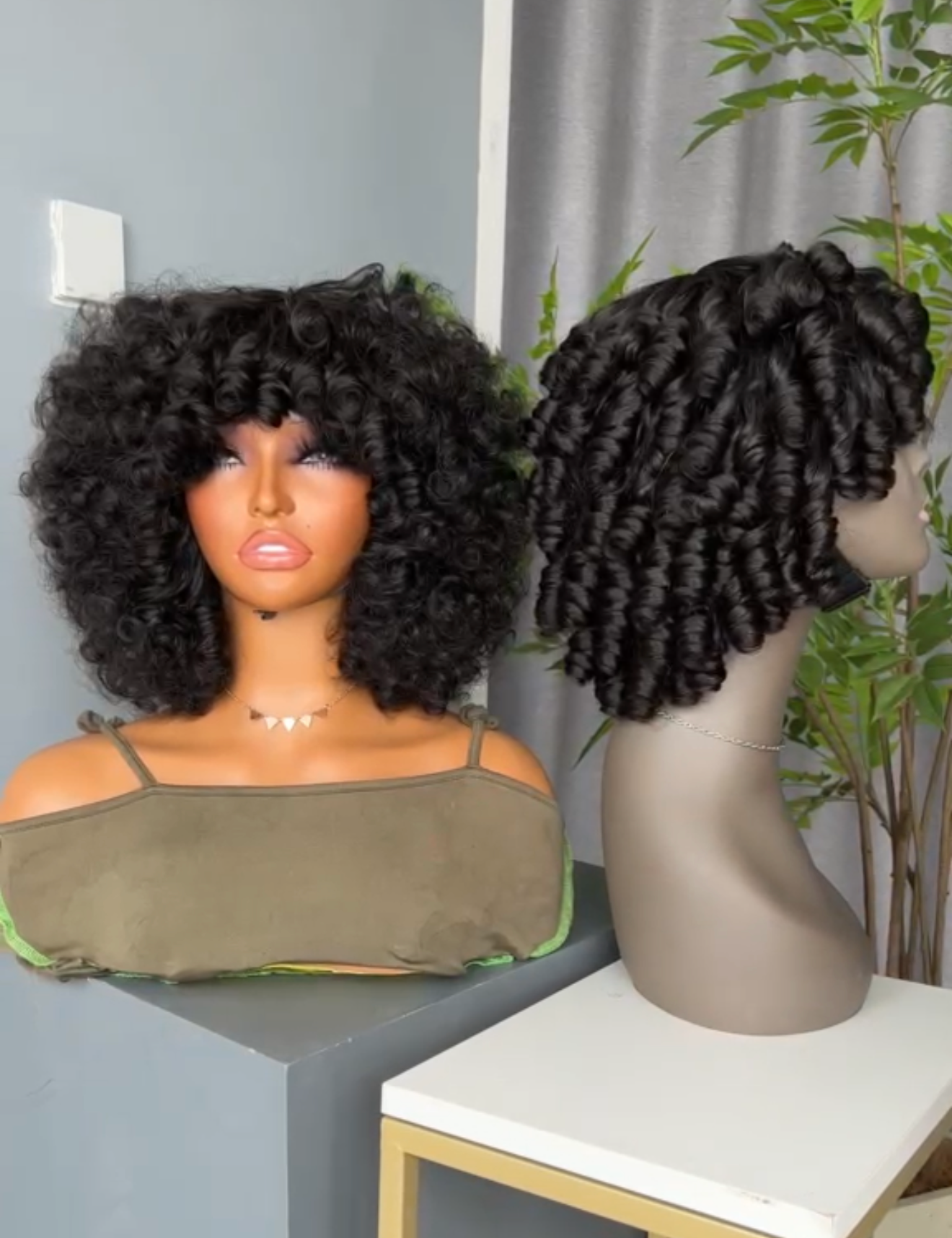 SDD Rose Short Faux Loc & Twist Wig | 10 Inch | 100% Human Hair | Natural Volume (Copy)