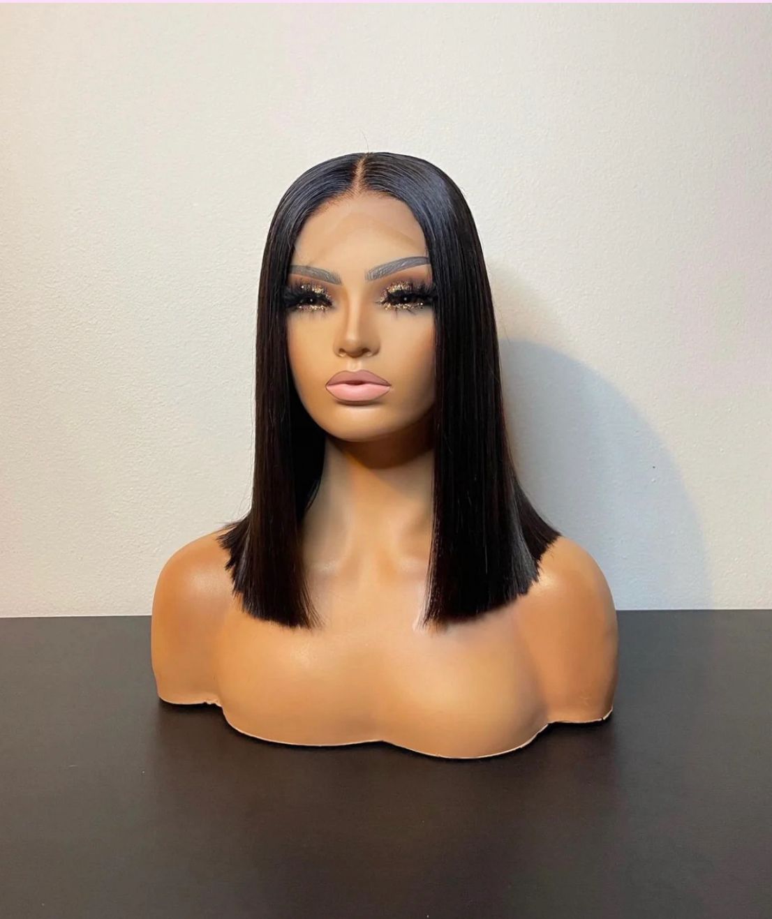 Raw Single Donor Bone Straight Wig – 12-14Inch | Glue-less | 100% Human Hair