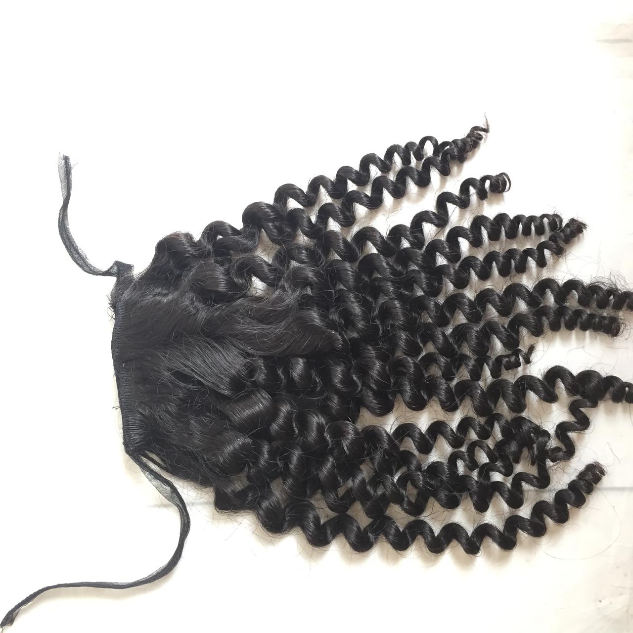 Raw Single Donor Ponny Tails - Glueless, Natural Human Hair