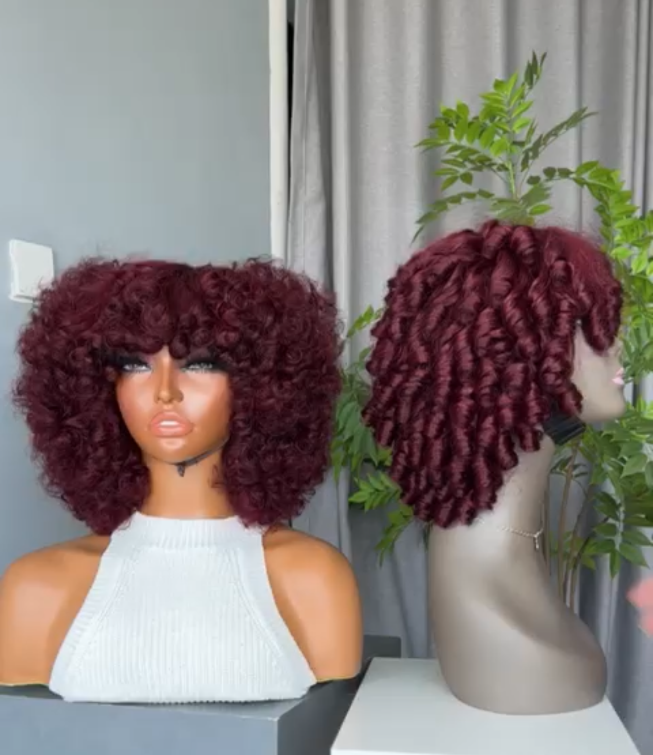 SDD Rose Short Faux Loc & Twist Wig | 10 Inch | 100% Human Hair | Natural Volume (Copy)
