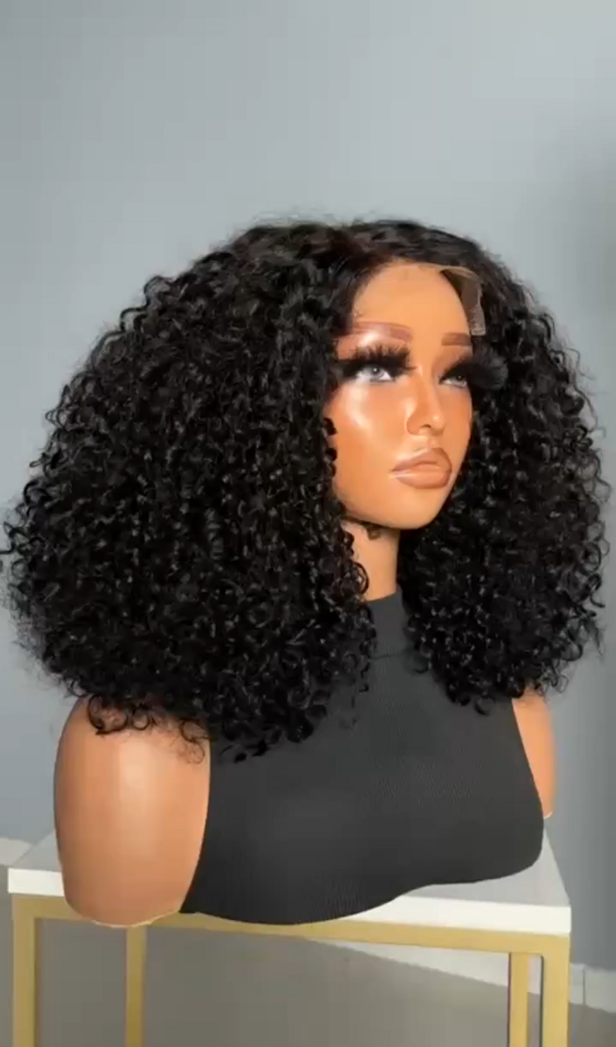 SDD Pixie Curly 14 Inch 5x5 Closure Wig | 290g Super Double Drawn Human Hair.